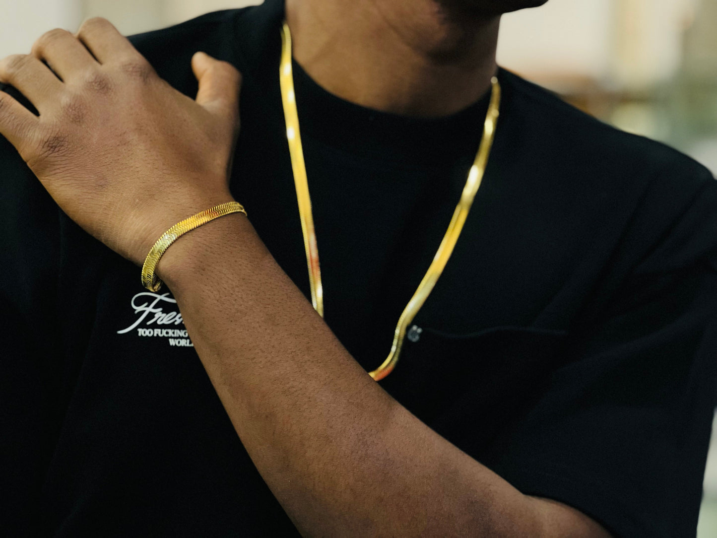 Pulsera Egipcia en oro laminado 18K