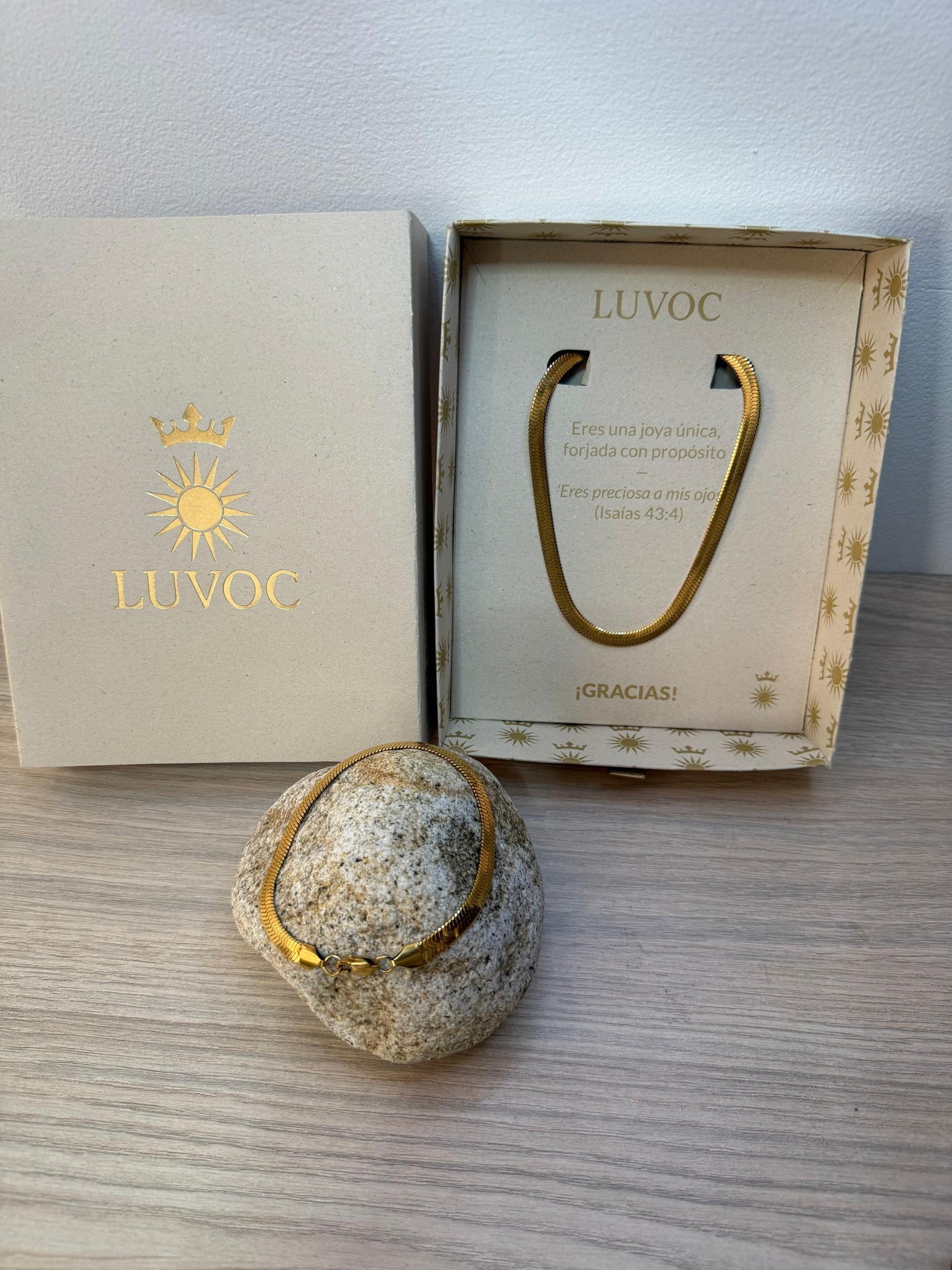 Cadena Egipcia en oro laminado 18K