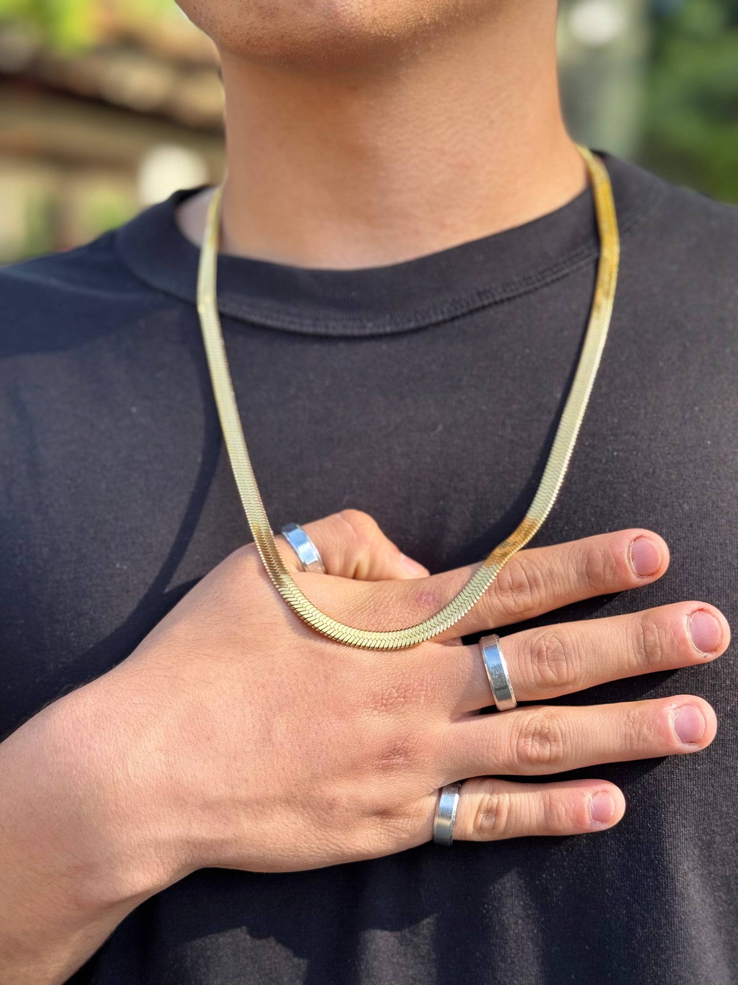 Cadena Egipcia en oro laminado 18K