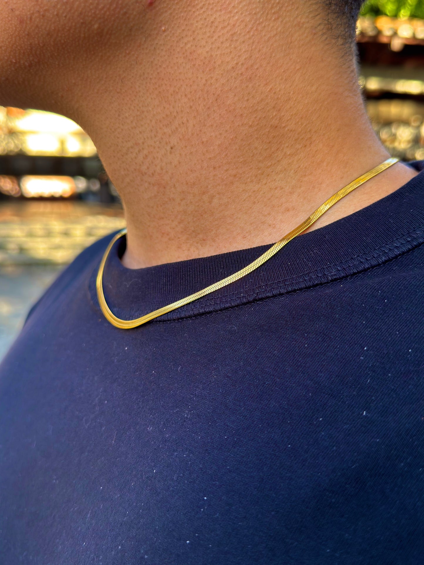 Cadena Egipcia en oro laminado 18K